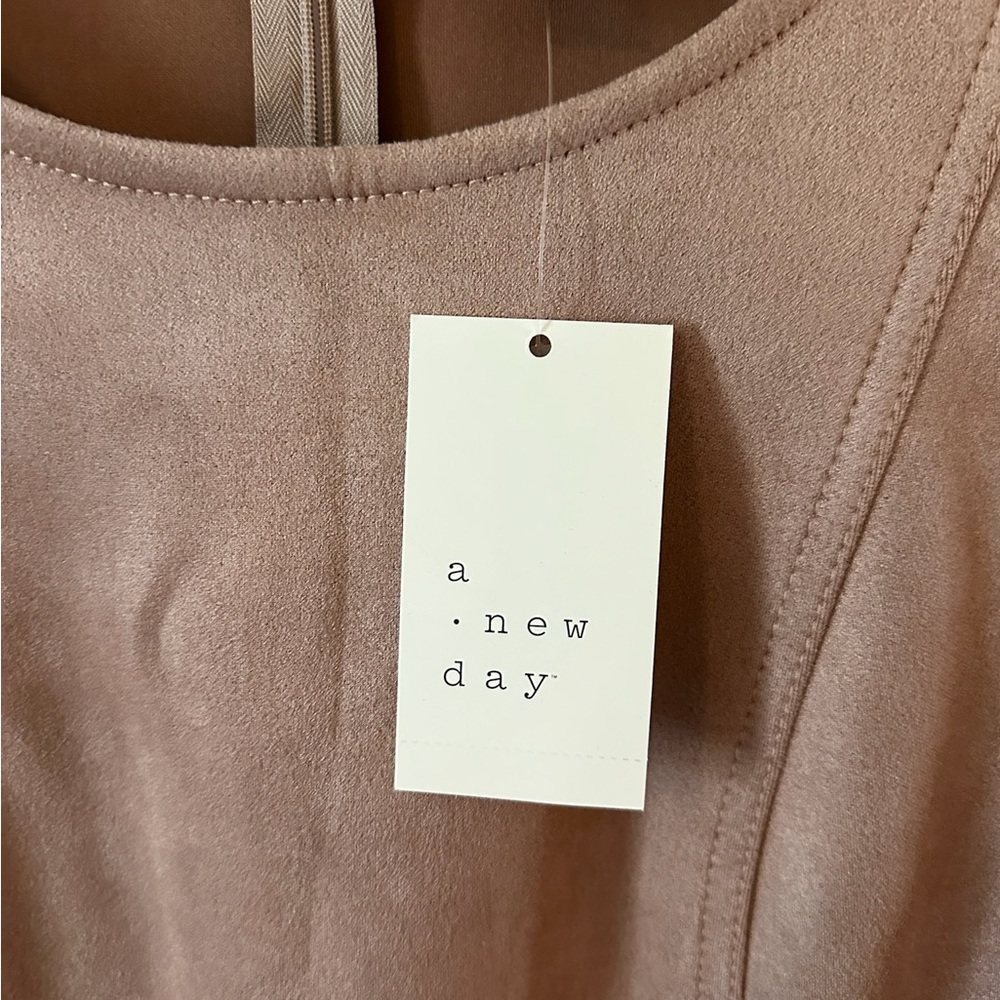 a new day Taupe Faux Suede Mini Dress - Picture 4 of 5